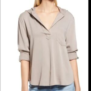 Sundays Taupe top/hoodie, Medium